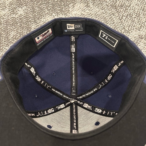 New Era MLB Tampa Bay Rays 59Fifty Fitted Size 7 3/8 Hat - Picture 4 of 5